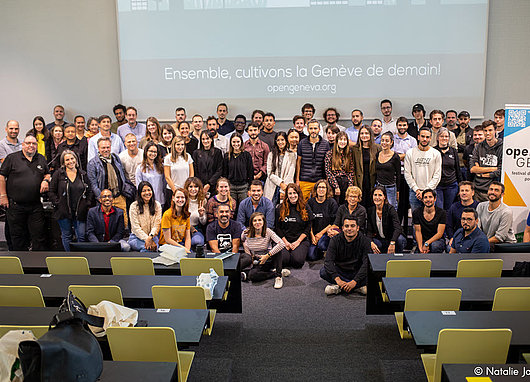 groupe participants hackathon Genève