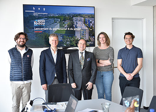 signature partenariat HEG-Genève et 2050today