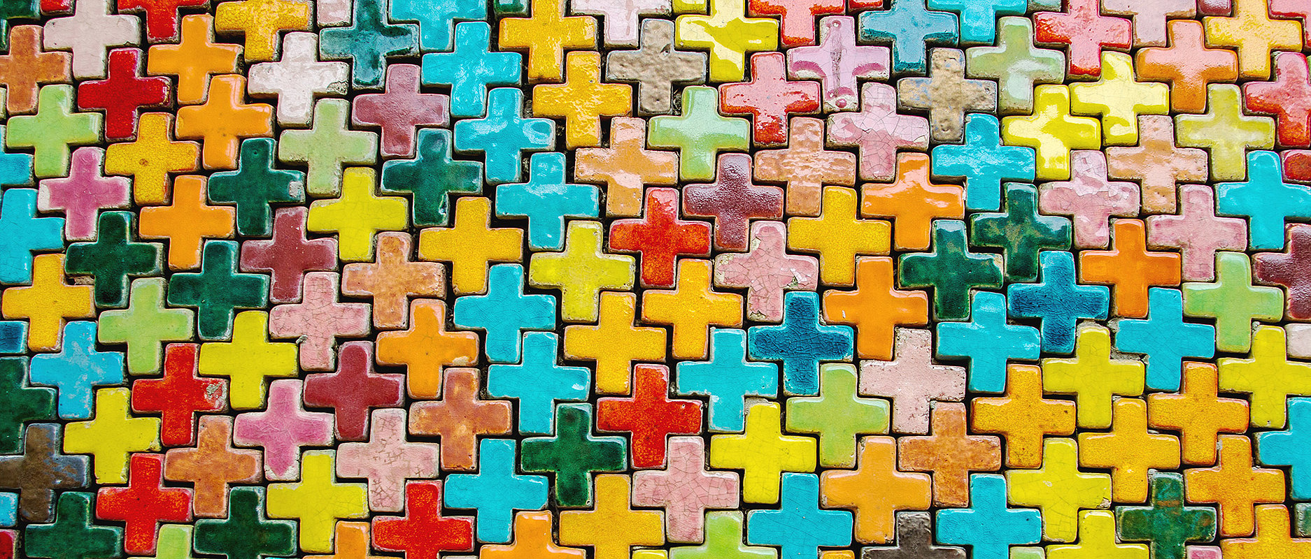 Croix multicolores
