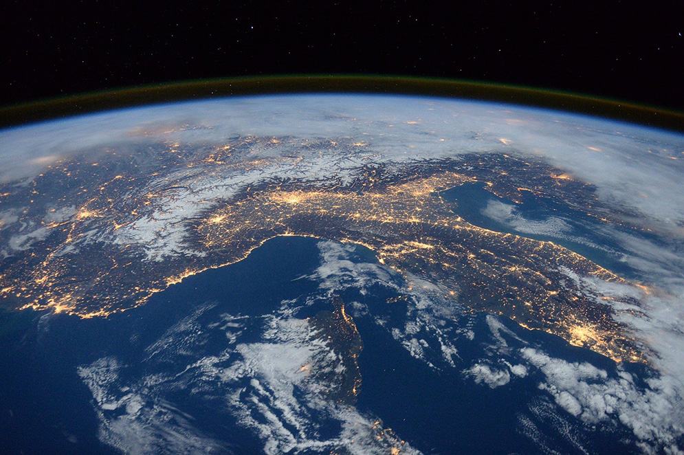 La Terre vue depuis l'espace