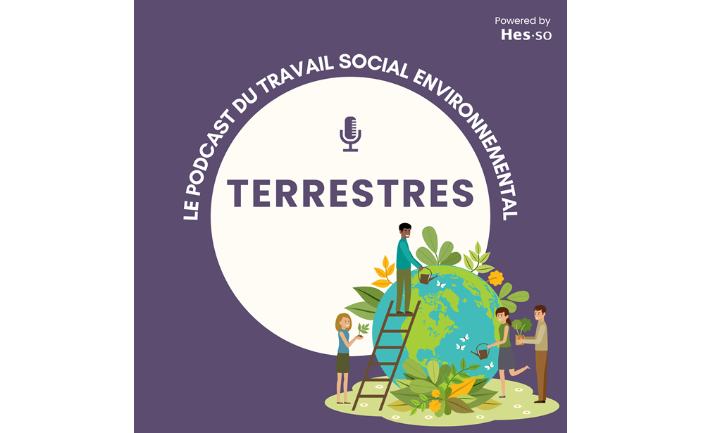 logo podcast terrestres travail social environnemental