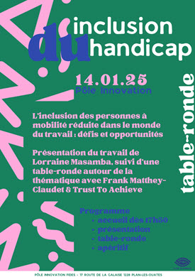 Affiche conférence Inclusion Handicap Geneve Janvier 2025