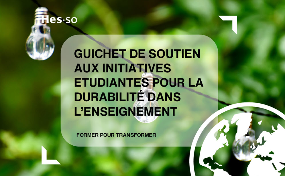 guichet soutien initiatives étudiantes pour la durabilité dans l'enseignement